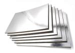 Recycled Paper Board 2mm Mills Silver Metalized with Grey Back