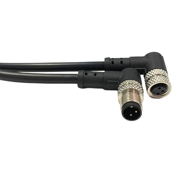 Customized length Free End outdoor cable M8 Connector 4pin Female Waterproof