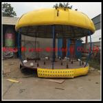 Popular and beautiful amusement park ride yellow duck carousel