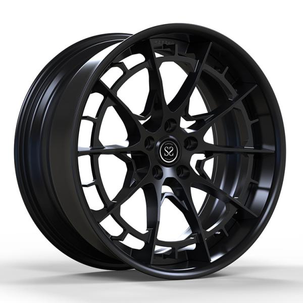 Fit for Nissan GTR 5x114.3 Custom 2-PC Forged Alloy Rims Gloss Black Staggered