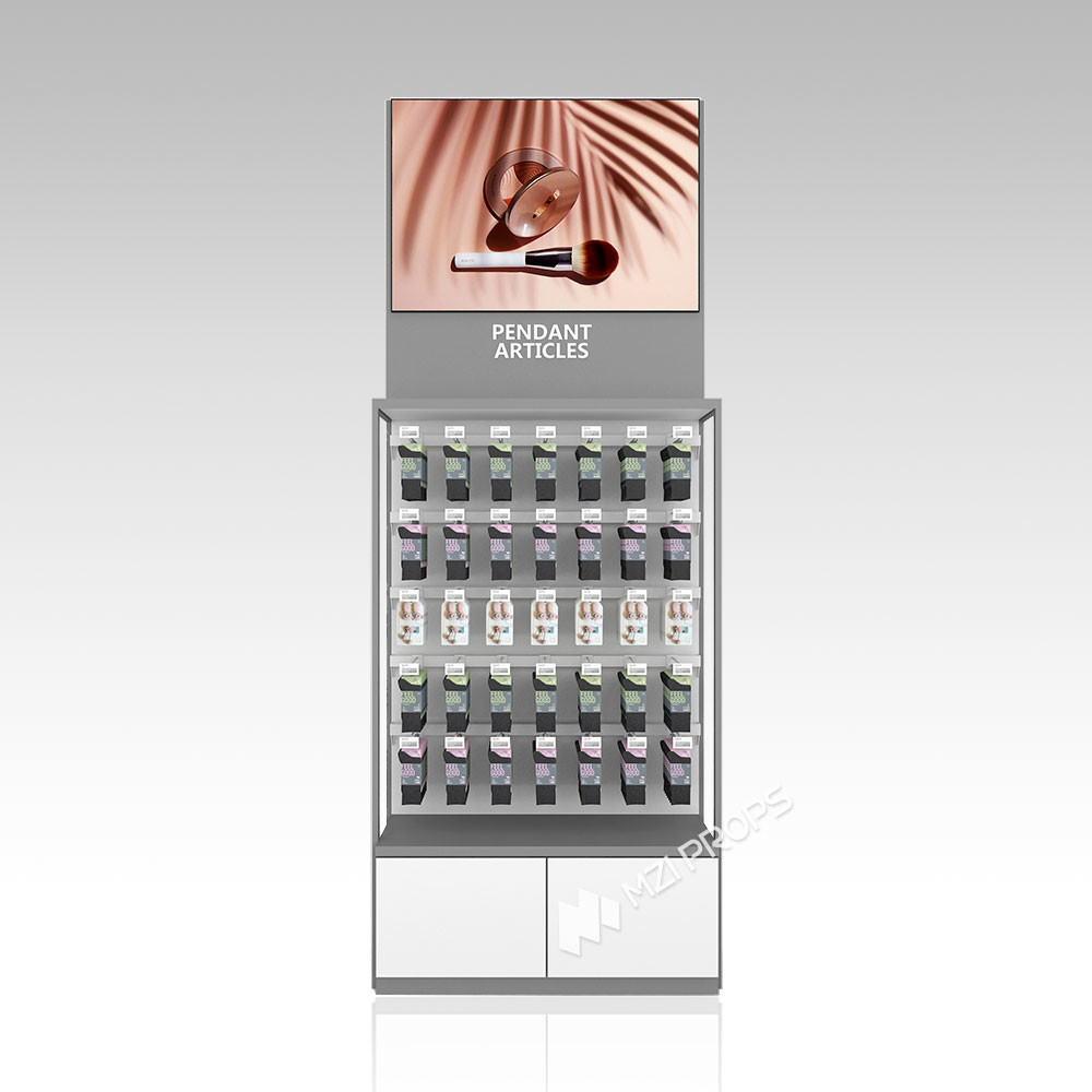 YXiS-X1 40mm Soft Film Light Box Skincare Display Cabinet With Adjustable Shelves