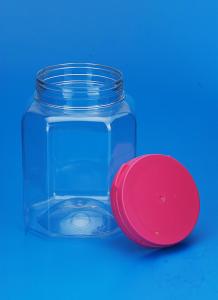 Quality Lightweight 500Ml Plastic Jar Food Grade Pe Material 79 * 79 * 109MM Outside wholesale