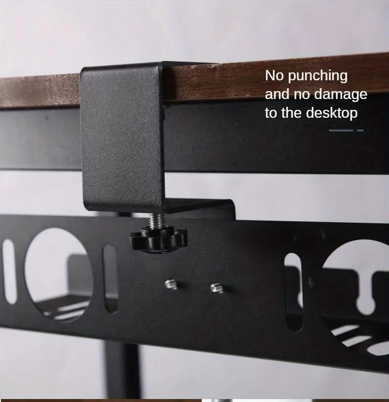 Innovative Under-Desk Cable Management Rack for Organized Wire Management in Offices
