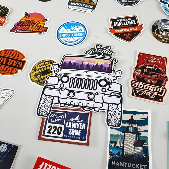 Personalized Customized Embossed Die Cut Stickers Custom Printing