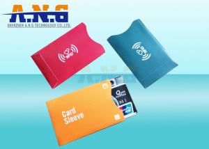 Quality RFID blocking Aluminium sleeve / RFID sleeves prevent electronic pick-pocketing wholesale