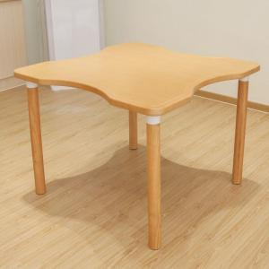 Quality Scandinavian Style Solid Wooden Dining Table Easy Cleaning Polygonal Shape wholesale
