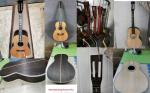 Custom Full Solid Wood Handmade Acoustic Guitar India Rosewood Real Abalone