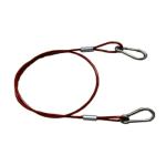 Galvanized Stainless Steel Wire Rope Lanyard Black Plastic Coating Steel Cable