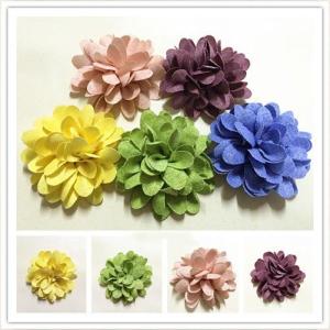 Quality Hair Clips Rustic Fabric Flower Decorations Headbands Use In Diy Wedding wholesale