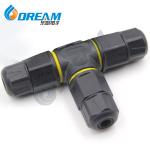 Outdoor T Type Quick Connect Electrical Cable Waterproof Brass Quick Connector