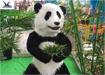 Theme Park Waterproof Life Size Panda Statue Animatronic Animal Model