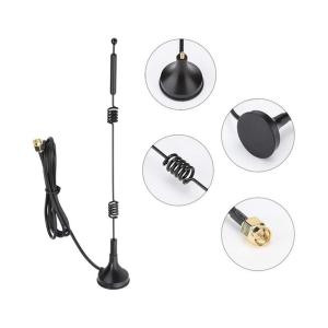 Quality SMA Male Dual Band Magnetic Antenna Connector 2.4G 5G / 5.8G 12 DB Omni Directional wholesale
