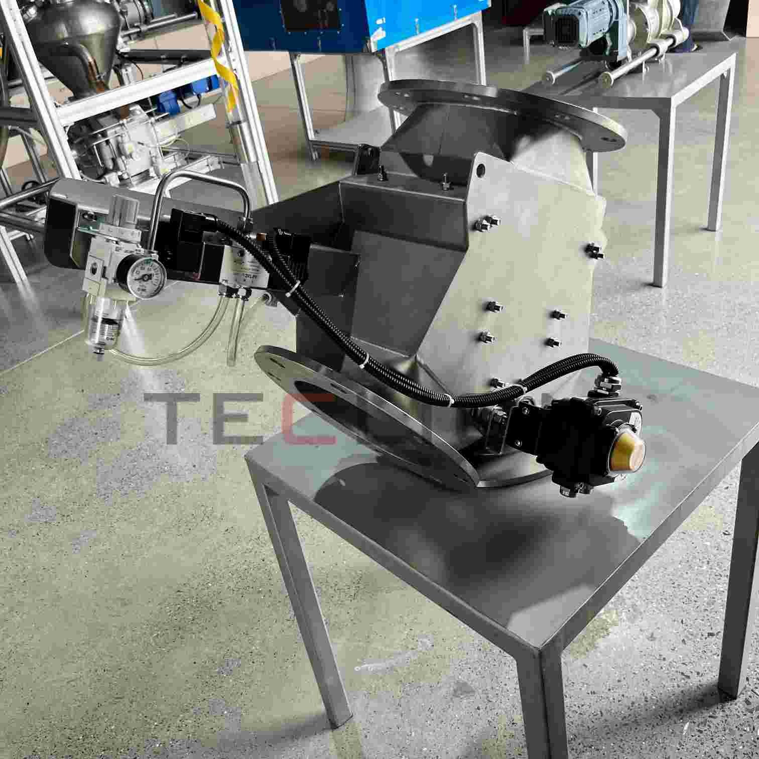 Innovative design! Swing plate gravity distribution valve - more precise powder conveying