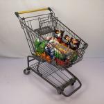 American Gray 60L Small Shopping Trolley Zinc Powder Coating Lightweight