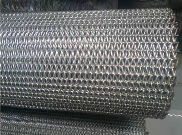 Chain Driven Flexible Conveyor Belt Metal Mesh Straight Running Steady
