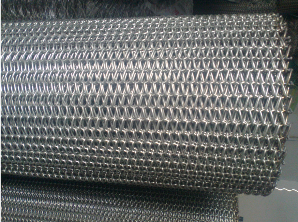 Stainless Steel Flexible Conveyor Belt Wire Mesh For Pizza Chain Driven