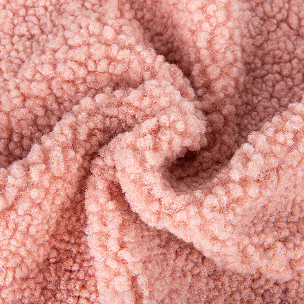 Polyester Sofa Fabric Teddy Fur Fabric for Toys and Clothing Any color can be supplied