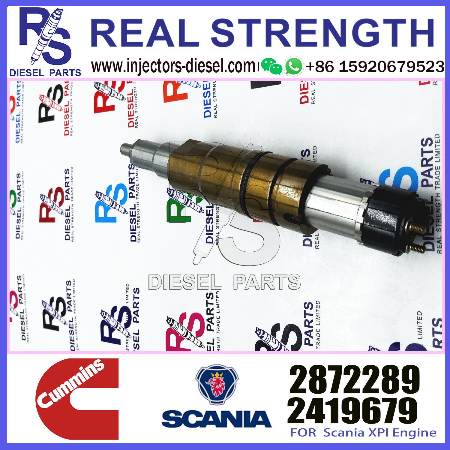 High Quality Diesel Fuel Injector 2872544 2872289 For CUMMINS ISZ13 QSZ13 Engine