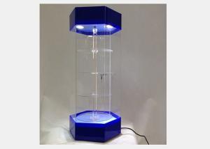 Quality Multi Color Rotary Acrylic Retail Display Stands 4 Storey High Strength Titanium Alloy Material wholesale