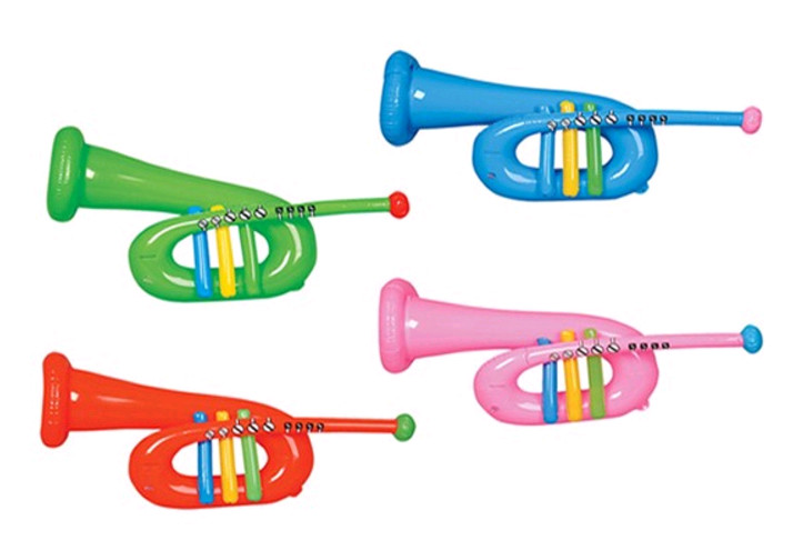PVC inflatable toy,PVC inflatable trumpet,PVC inflatable musical instrument toy for kids