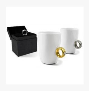 Quality New diamond crystal ring ceramic coffee mugs wholesale