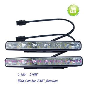 Quality 9-16V High Power 6 LED Daytime Running Light wholesale