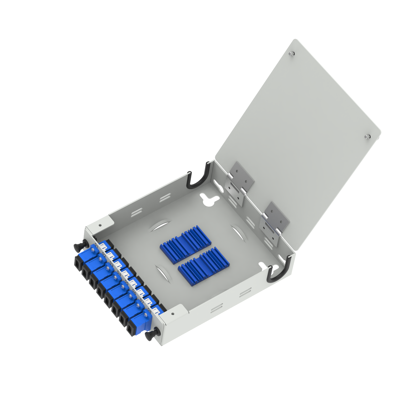 8 Core SC UPC Type Fiber Optic FTTH Terminal Box for FTTX Distribution in ODN Network