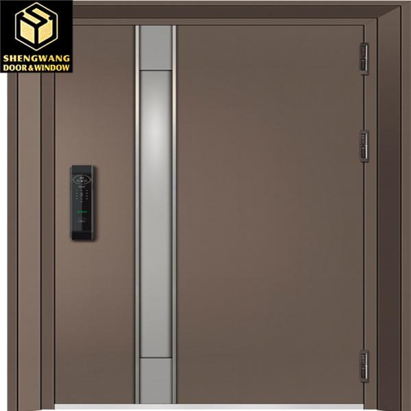 Fireproof Fashionable Stainless Steel Exterior Door CE Steel Insulated Entry