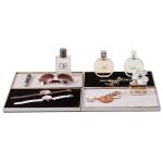 Golden Velvet Jewelry Tray Stackable Showcase Velvet Display Tray For Luxury