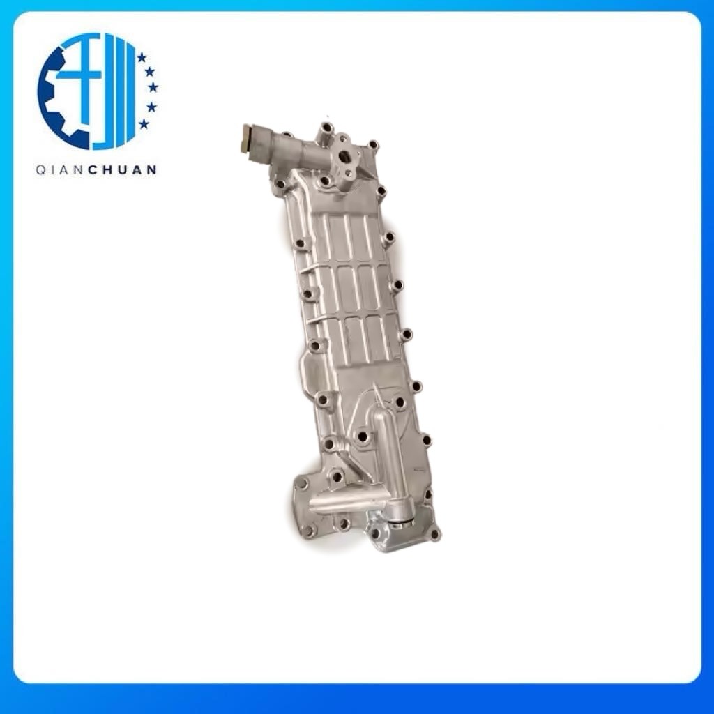 Oil Cooler Cover 8970200372 8944496450 For Isuzu 4BG1 Excavator Engine Spare Parts