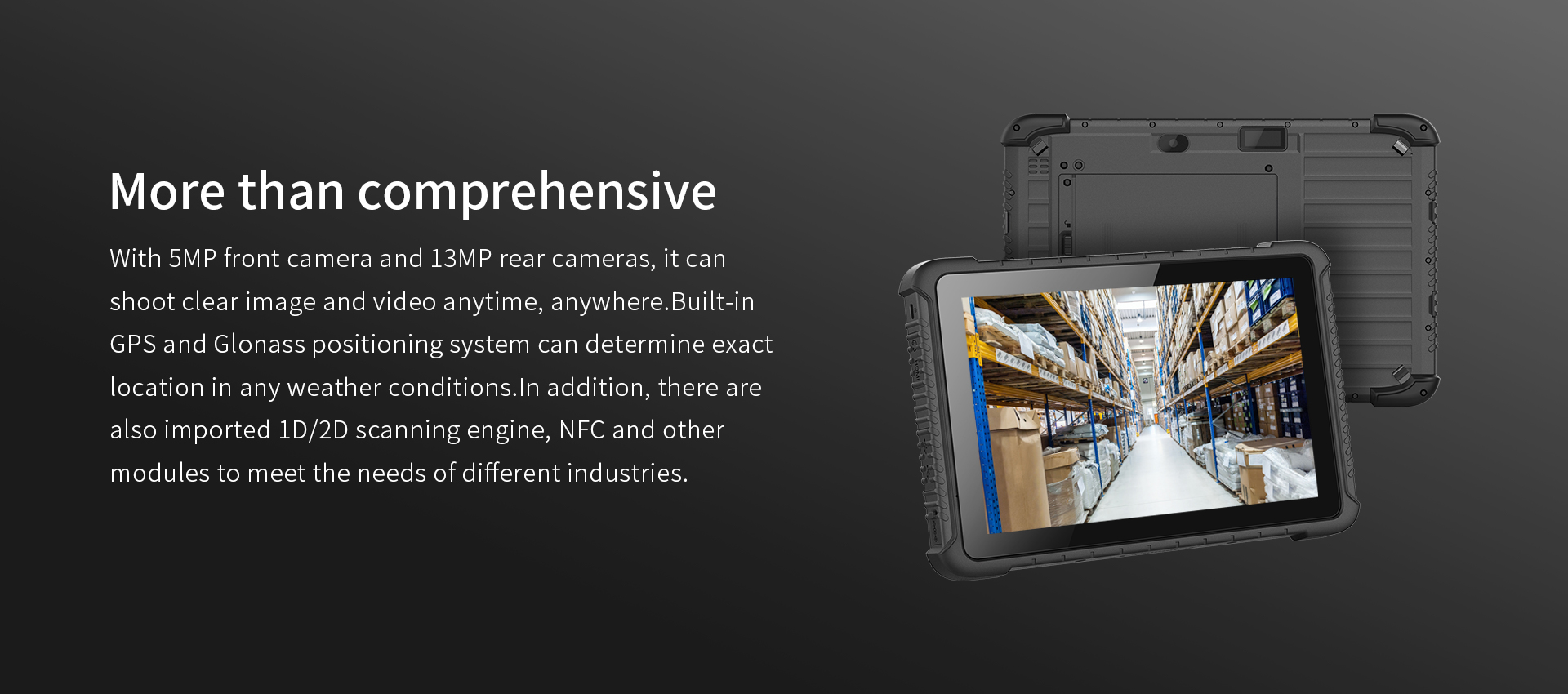 ODM/OEM 10.1inch Industrial Android Tablet PC with GPS WIFI RS232 RJ45 NFC