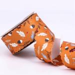 Round Dot Printed Polyester Ribbon 25mm-38mm Cotton Christmas Ribbon