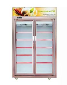 Quality Auto Defrost Double Door Rh70% Commercial Display Freezer wholesale