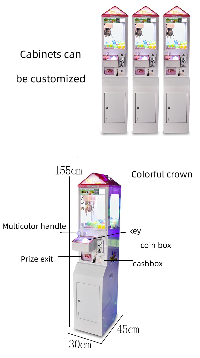 Sports Related Items Mini Plush Toy Claw Crane Machine with Customized Options