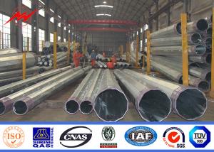 Quality 10MM Galvanized Distribution Metal Utility Poles 69kv Tranditional Philippines wholesale