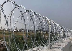 Quality Clips Hot Dip Galvanized Razor Barbed Wire For Anti Piracy Security Fence wholesale