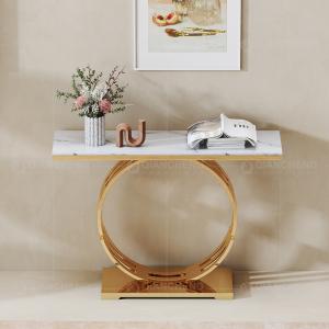 Quality Metal 201 SS Console Table Living Room In Gold Hallway Furniture wholesale