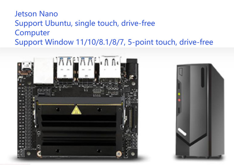 11.9 Inch Stretched HD Capacitive Touch Monitor Supports Raspberry Pi Jetson Nano and Windows with Adjustable Brightness