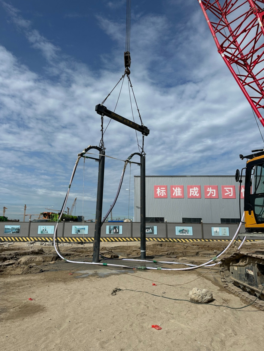 Large Scale Vibro Compaction Piling BVEM Diameter 450mm Big Power 260kW