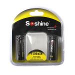 Soshine 3.7V Li-ion 18500 1400mAh Rechargeable battery with PCB, protected