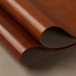 Quality Textile Microfiber Leather Fabric Elastic Faux Leather Polyurethane Fabric wholesale