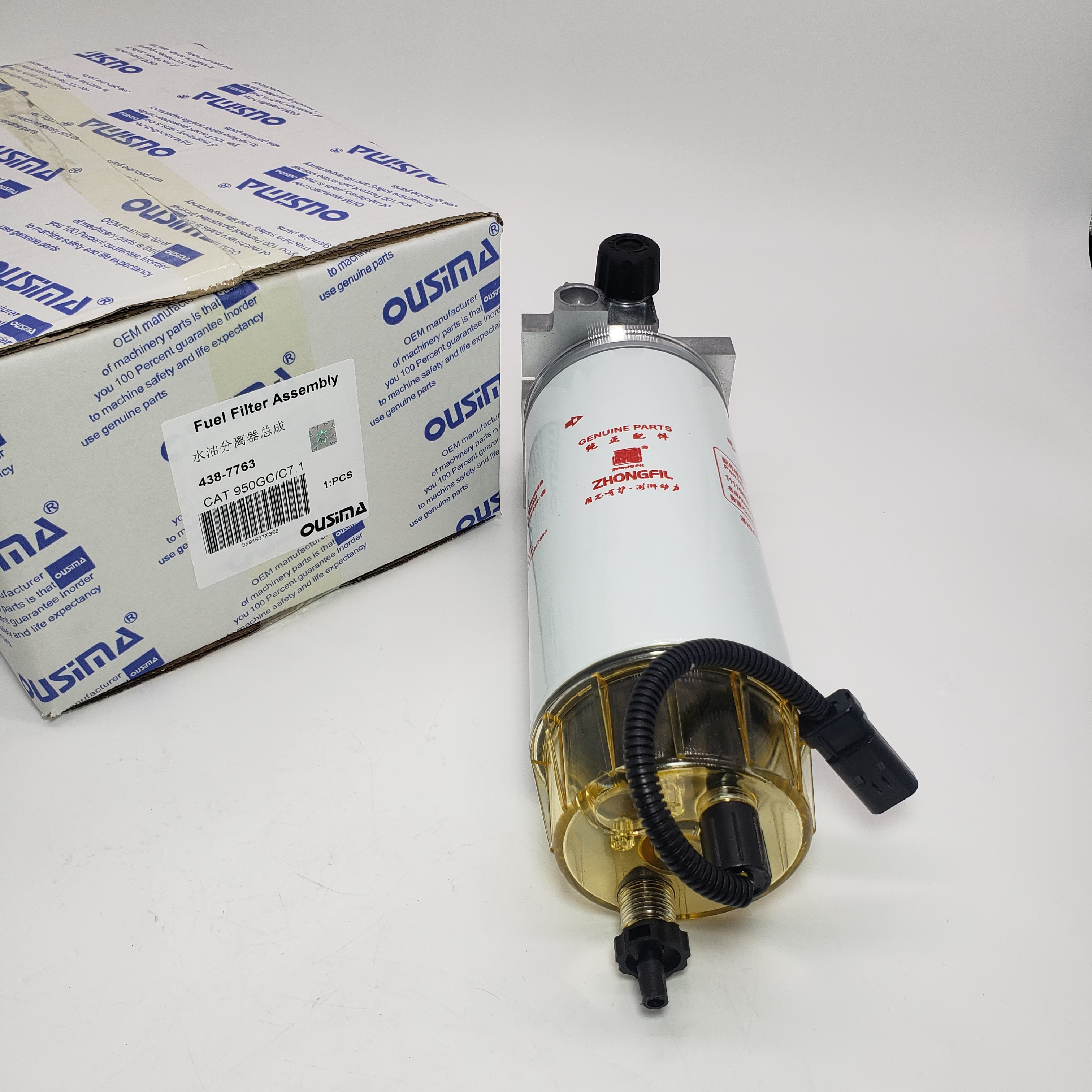 Fuel Filter Assembly Water Separator Electronic Pump 438-7763 For 950GC D6K2 C7.1
