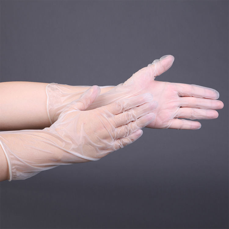 Transparent Vinyl Safety 4.7 Gram 12 Inch Disposable PVC Gloves
