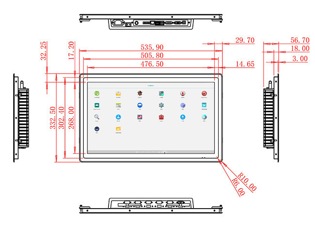 21.5-Inch Large Format Android Screen for Smart City Projects and Digital Signage