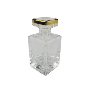 Quality Empty Perfume 50ml Glass Bottle Silver WIth Spayer Customize Caps wholesale