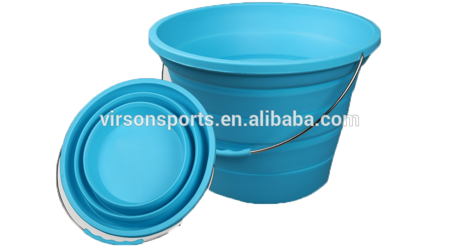 Virson OEM Folding Bucket / Foldable Water Bucket / camping Folded Bucket