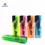 Transparent Color Fashion Electronic Windproof Gas Lighter with Advanced