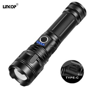 Quality Multifunctional White Laser Flashlight Outdoor Zoom Emergency Light Rechargeable wholesale