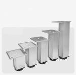 Adjustable Square Aluminum Profile Furniture Feet for Modern Sofa Support 25kg