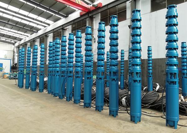 Cast Iron Deep Well Submersible Pump 13kw Power 8 Inch Pump Diameter